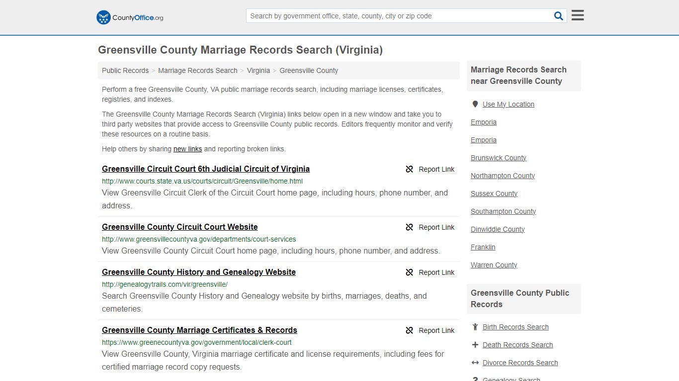 Marriage Records Search - Greensville County, VA (Marriage Licenses ...